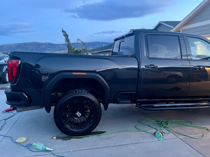 Black truck Buff and Polish and Ceramic Coating